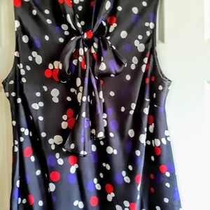 Sleeveless print top, like new